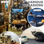8 Pack Self Heating Cat Mat Self Warming Cat Bed 20"x16" Extra Warm Thermal Pet Bed Mat Reflects Body Heat Washable Dog Crate Pad for Indoor Outdoor Pets(Mixing Color)