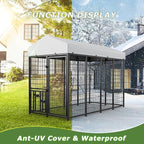ROOMTEC Large Dog Kennel Outdoor Pet Pens Dogs Run (8 x 4 x5.6-ft)