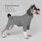 cyeollo 4XL Dog Sweater,Knitwear Pullover Sweaters Turtleneck Fall Winter Dog Clothes Sweaters for Large Dogs Male, Grey XXXXL