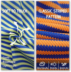 KYEESE 2Pack Dog Shirts Striped Soft Stretchy T-Shirts Lightweight Tank Top Sleeveless Dog Vest Breathable, XX-Large, Orange+Green