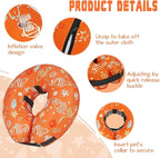 Inflatable Dog Cone Collar for After Surgery, Dog Donut Collar After Surgery, Soft Pet Cone for Small Medium Large Dogs to Stop Licking