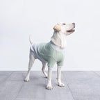 Extra Large Dog Sweaters Warm Clothes Pullover Sweatshirts for Labrador Rottweiler Great Dane, Green Grey, 7X-Large