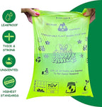 Certified Compostable Dog Poop Bags, 240 Count, Plant Based, Eco Friendly, Extra Strong, Leakproof, No Odor, Pet Supplies