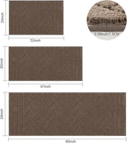 Tindbea Dog Mat for Muddy Paws,Absorbs Moisture Dirt Non-Slip Washable Mud Mat for Dogs,Soft Rubber Backing Front Inside Pet Rug for Entryway, Mud Dog Paws, Patio(24"x59",Latte)