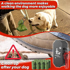 Dog Poop Bag Dispenser Wall Mount with 2Pcs Holders and 8 Rolls of Waste Bag, Metal, Corrosion-resistant, Combination Lock, Dark Gray, Suitable for Outdoor, Indoor, Raising Dogs