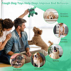 Heavy Duty Nylon Dog Bone Chew Toys - Real Bacon Flavor, Long-Lasting for Aggressive Chewers & Large Breeds