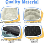 Washable Orthopedic Large Dog Bed - Removable Orthopedic Dog Bed XL with Bolster Extra Large Dogs Beds with Washable Cover Non-Slip Bottom