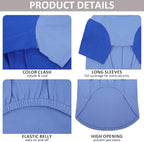 2 Pack Large Dog T-Shirts 3XL - Breathable Durable Cotton Shirt, Shedding Control Protect Skin Dogs Clothes for Husky, Labrador, Summer Hot Day Sleep, Walk, Sea, Park Play, Camping, Blue