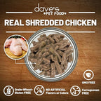 Dave's Pet Food Grain Free Wet Cat Food (Shredded Chicken in Gravy), Made in Canada Naturally Healthy Canned, Added Vitamins & Minerals, Wheat & Gluten-Free, GMO-Free, 5.5oz (24 Pack)
