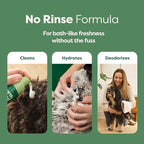 Earth Rated Waterless Dog Shampoo & Conditioner, Convenient No-Rinse Wash for Cleaning, Conditioning & Detangling, for All Coat Types, Refreshing White Tea and Basil Scent, 7 oz