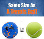 Indestructible Dog Ball, Blue - Tough Dog Toy for Aggressive Chewers, Great for Indoor and Outdoor Play, Soft Dog Toy for Fetch