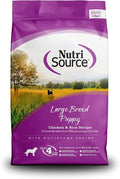NutriSource Puppy Food, Made with Chicken and Rice, Large Breed, with Wholesome Grains, 30LB, Dry Dog Food