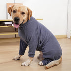 Dog Winter Coat,Warm Dog Jacket,Puppy Polar Fleece High Collar Full Body Snowsuit,Comfort Windproof Sweater(Grey,Small)