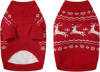 Christmas Dog Sweaters for Small Medium Large Dogs Classic Turtleneck Holiday Xmas Pet Clothes Cozy Stretchy Sweater for Chihuahua, Bulldog, Dachshund, Pug Small