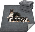 LOOBANI Washable Pee Pad for Dogs, 2 Packs Non-Slip Puppy Training Pads, Fast Absorbent Pet Whelping Pads, Puppy Playpen Mat for Incontinence, Housebreak, Crate, 41x41in, Gray