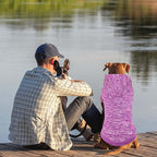 Dog Sweaters for Large Dogs Hoodie Fleece Dog Sweater Soft Clothes Sweatshirt with Pocket Hoodie for Large Dogs(Purple&XL)