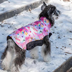 CuteBone Winter Dog Coat - Waterproof Windproof Reversible Vest, Thick Adjustable Cold Weather Jacket for Small Medium Large Dogs, Soft With Leash Hole