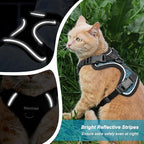 Cat Harness and Leash for Walking Escape Proof Soft Adjustable Cat Leash Breathable Honeycomb Structure Comfortable Vest Easy to Wear Kitten Harness for Outdoor Travel, Honeycomb Blue, XXS