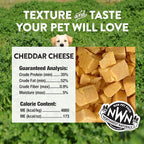 Northwest Naturals Raw Rewards Freeze-Dried Cheddar Cheese Treats for Dogs and Cats - Bite-Sized Pieces - Healthy, 1 Ingredient, Human Grade Pet Ingredients, All Natural, Proudly Made in USA, 6 Oz