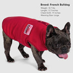 cyeollo Fleece Dog Sweater, Turtleneck Stretchy Sweatshirt Pullover Fleece Jacket Warm Winter Fall Dog Clothes for Medium Dogs Boy Girl Pet Apparel, Red XL