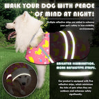 Dog Raincoat, Adjustable Rain Jacket with Hooded Double Layer for Large Medium Small Dogs Puppies, Lightweight Waterproof Rain Coat Poncho with Reflective Stripe Duck Pink,M