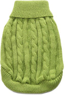 Warm Classic Turtleneck Pet Sweater - Cute Winter Dog & Cat Sweater for Small, Medium & Large Dogs - Christmas Sweaters for Girls & Boys