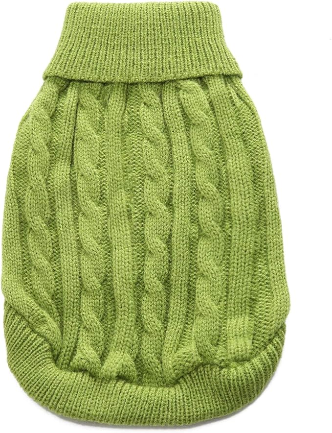 Warm Classic Turtleneck Pet Sweater - Cute Winter Dog & Cat Sweater for Small, Medium & Large Dogs - Christmas Sweaters for Girls & Boys