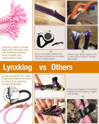 lynxking 6 FT Dog Leash Slip Lead 2 Pack Strong Heavy Duty Braided Dog Training Leash No Pull Training Lead Leashes for Medium Large and Small Dogs