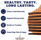 Amazing Dog Treats 6 Inch Collagen Stick - (75 Count)- Collagen Sticks for Dogs - No Hide Dog Bones