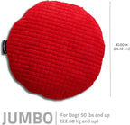 Playology Dog Toys | Plush Toy Crinkle Disc for Dogs | Jumbo Beef Scented Toy - Easy to Clean and Made from Non Toxic Materials