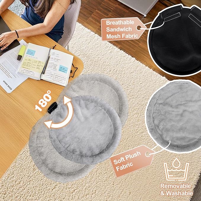 Cat Desk Bed-2 Covers Cats Bed Desk, Two Washable and Removable Covers Perch, Cats Bed for Desk - Office & Home, Supports Up to 40 lbs
