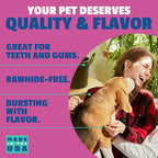 etta says! Flavor Fusion - All Natural Rawhide Free Chews for Dogs 2oz Chew- Turkey and Beets - Made in The USA (12 Count Pack of 1)