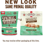 Primal Freeze Dried Dog Food Nuggets, Chicken; Complete & Balanced Meal; Also Use as Topper or Treat; Premium, Healthy, Grain Free, High Protein Raw Dog Food, 14 oz (Pack of 2)