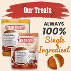 Farm To Pet - Dog Treats Chicken & Turkey Chip Protein Value Pack, 100% All Natural, Single Ingredient Training Treats, Made in USA, for Small, Medium, and Large Dogs