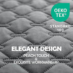 gogobunny 100% Double-Sided Waterproof Dog Bed Cover Pet Blanket Sofa Couch Furniture Protector for Puppy Large Dog Cat, Reversible (32x53 Inch (Pack of 1), Dark Grey/Light Grey)