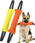 Clysoru Dog Tug Toy Dog，Double Pack Tough Jute Bite Pillow Training Equipment - Puppy to Large Dogs Interactive Toy.