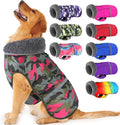 Dogcheer Warm Dog Coat, Waterproof Dog Jacket Reflective Adjustable Puppy Winter Coat with Buckle, Christmas Pet Snow Jacket Turtleneck Fleece Sweater for Small Medium Large Dogs - Camo Pink, 3XL