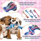 Paterr 12 Pcs Rope Dog Toys Multi Color Puppy Rope Toy Cotton Puppy Toys Dog Chew Puppy Teething Toys for Small and Medium Dogs Puppies