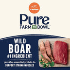 Canidae Pure Farm to Bowl Wild Boar & Garbanzo Bean, Grain-Free Dry Dog Food, Adult, 22lb