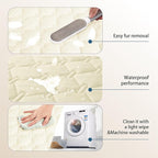 gogobunny 100% Double-Sided Waterproof Dog Bed Cover Pet Blanket Sofa Couch Furniture Protector for Puppy Large Dog Cat, Reversible (82x102 Inch (Pack of 1), Dark Cream/Light Cream)