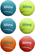 Outward Hound Squeaker Ballz 6-Pack Tennis Ball Dog Toys with Squeaker, Interactive Fetch Play for Pets Under 50 lbs, Training Balls for Indoor & Outdoor Exercise, Medium, 2.5-inch