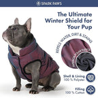 Spark Paws Dog Winter Jacket, Water-Resistant Coat, Warm Reflective Windproof Fleece-Interior, for Medium and Large Dogs - Cosmic - 3XL