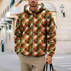 Men's Camouflage Hunting Fleece Lined Hoodie Camo Jackets Zip Up Long Sleeve Casual Winter Coats Hood Outerwear