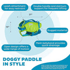 Outward Hound Standley Sport Dog Life Jacket, High-Performance Ripstop Dog Life Vest for Swimming, Boating, and Water Safety, XL, Green