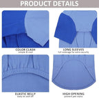 2 Pack Dog Shirt for Large Dogs XXL - Soft Breathable Cotton Tees, Freedom of Movement Prevents Overheating Dog Clothes for Border Collie, Pitbull, Boxer, Hiking, Play, Casual Wear, Blue