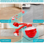 Interactive Dog Toys Multiple Modes Moving Dog Ball with Touch Activated queaky Dog Toy for Small/Medium Puppy Toys for Daily Training (Red)