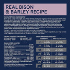 CANIDAE® Pure Limited Ingredient Premium Adult Dry Dog Food, Real Bison & Barley Recipe, Dog Dry, 24 Pounds