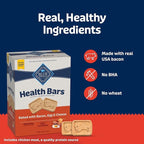 Blue Buffalo Health Bars Oven-Baked with Natural Ingredients Bacon, Egg & Cheese Crunchy Dog Biscuits, 3.5 lbs.
