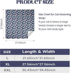 27.6'' Cat Wrap for Cutting Nails, Cat Restraint for Nail Clipping, Cat Swaddle Wrap, Cat Burrito Wrap Can Be Applied to Cat Nail Trimming, X-Large, Within 15lbs