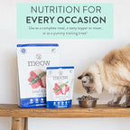 The New Zealand Natural Pet Food Co Meow Air Dried Cat Food - Beef & Hoki Recipe,High Protein Dry Cat Food, Training Treats, Meals & Toppers,3.5oz